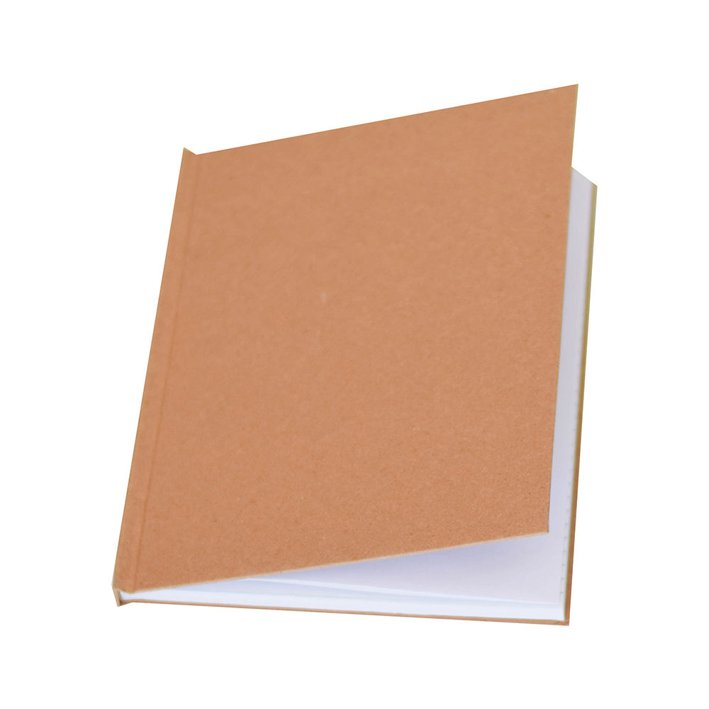 5 Libreta 1/4 Carta Kraft Med.11x1x14cm