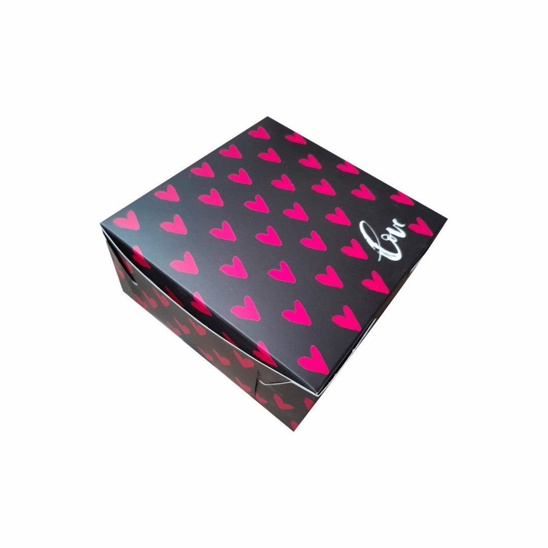 10 Caja para 4 Cupcake Love Med.16X16X7cm