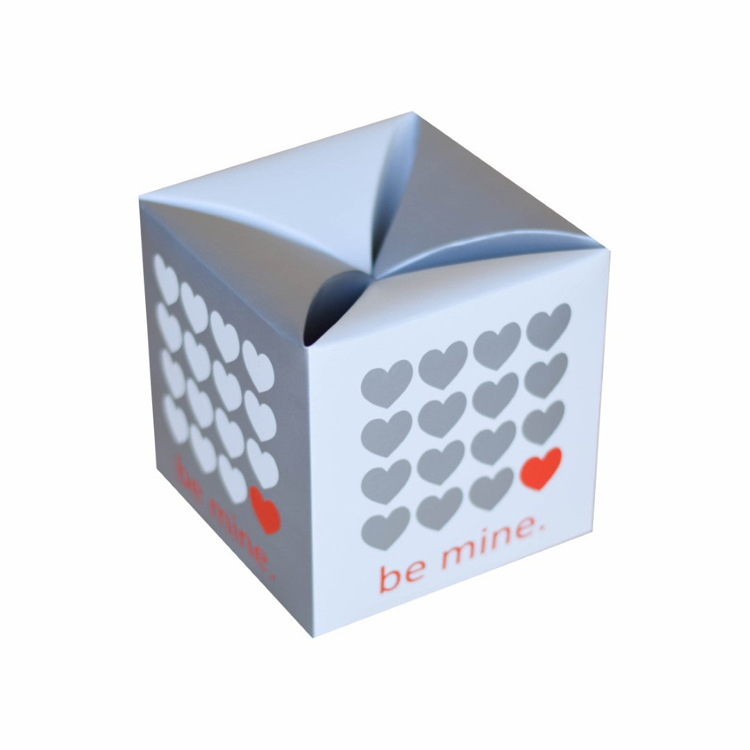 10 Caja Cubo Turquesa Be Mine Med.15x15x15cm
