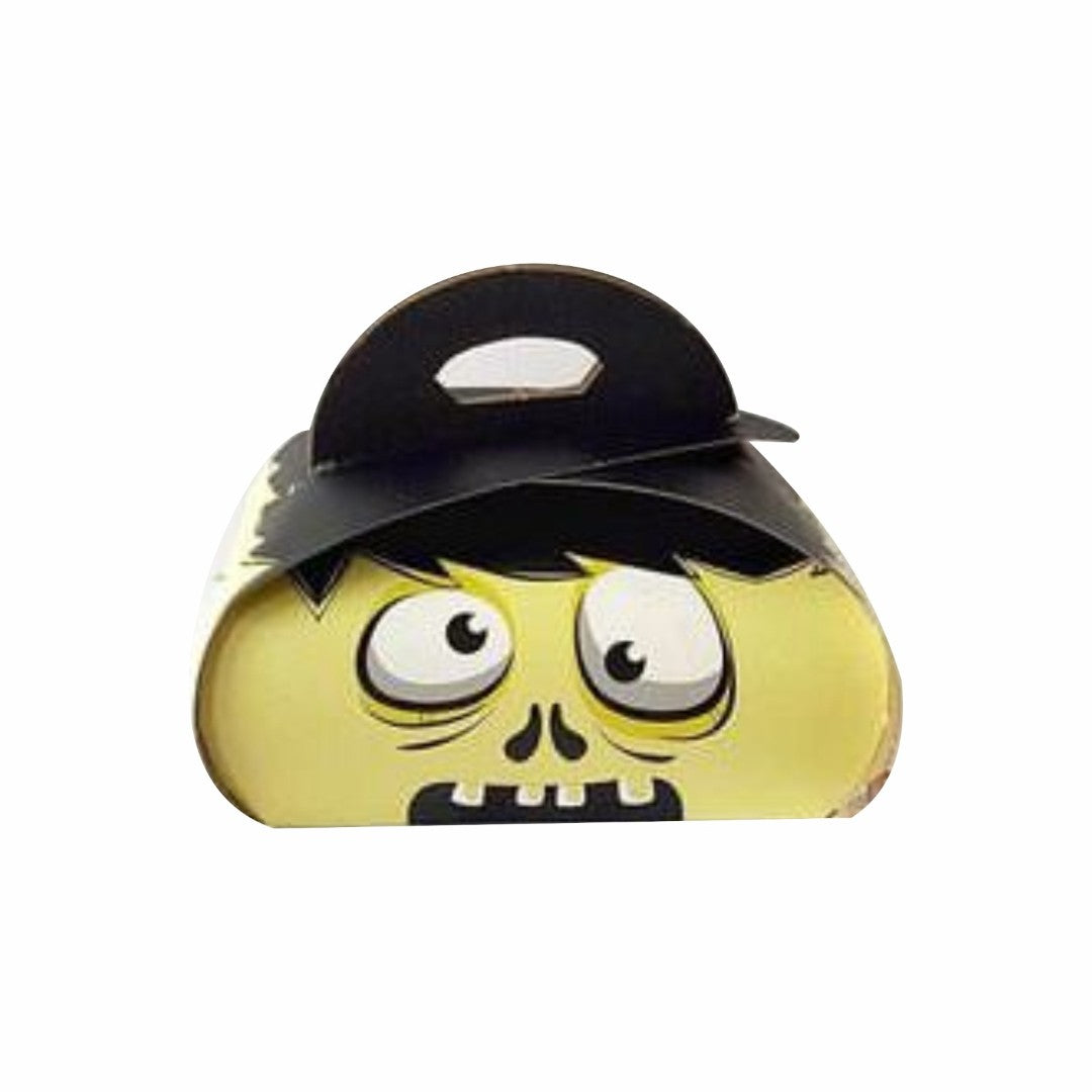 10 Caja Dulcera Halloween Calabaza Med.13x10x6cm