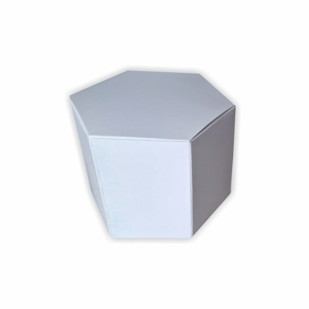 20 CajaHexagono Caple Azúl Med.12x10x9cm