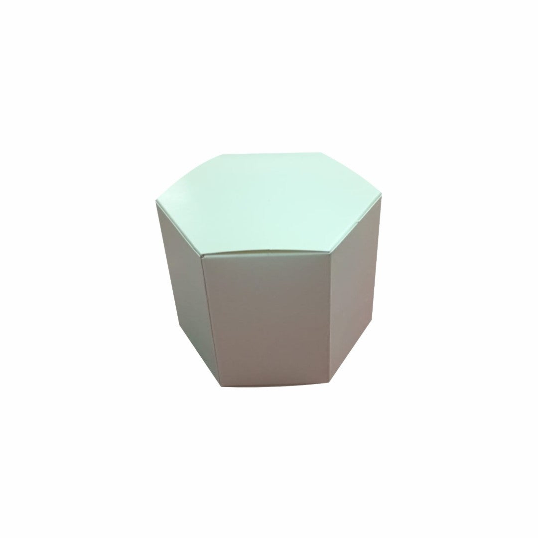 20 CajaHexagono Caple Azúl Med.12x10x9cm