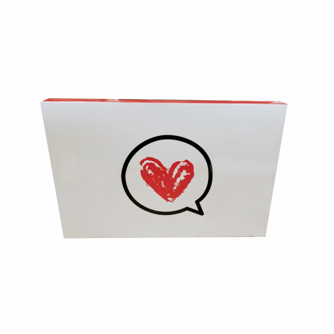 10 Caja Cerillera Globo Corazón Med.29x18x10.5cm