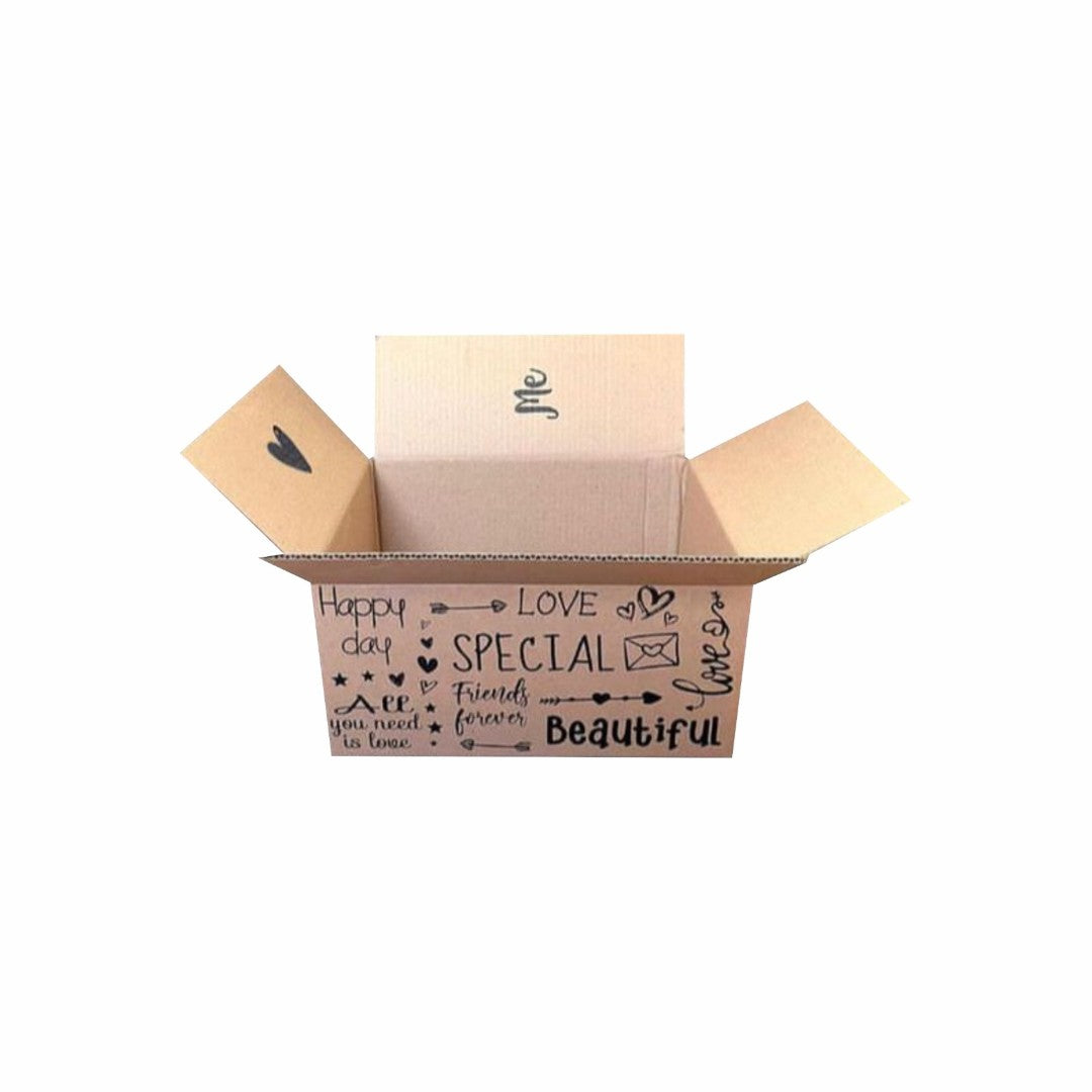 10 Caja Empaque San Valentin Special Happy Day Med.40x30x20cm
