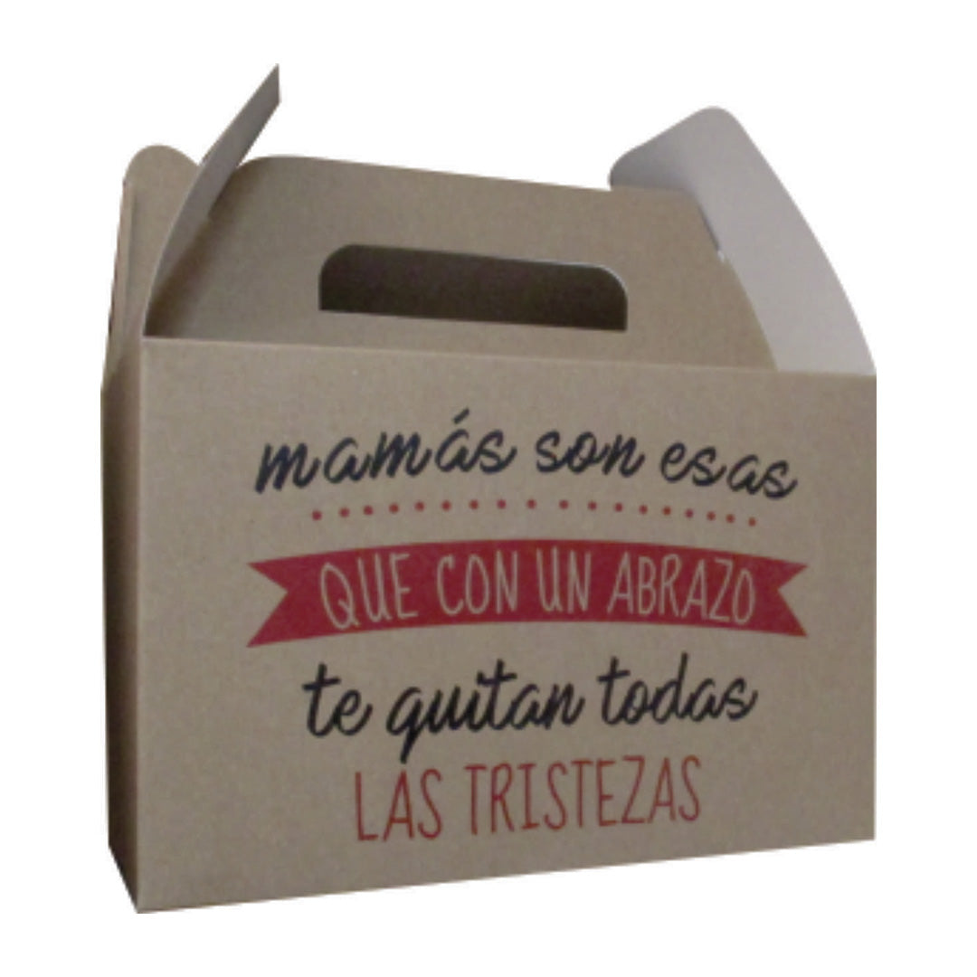 10 Caja Lonchera Grande Mamá Med.21x13x14cm
