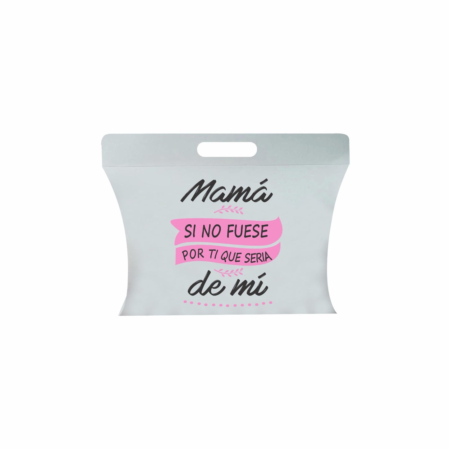 10 Caja Almohada Tipo Bolsa Mama Blanca Med.30x8x27cm