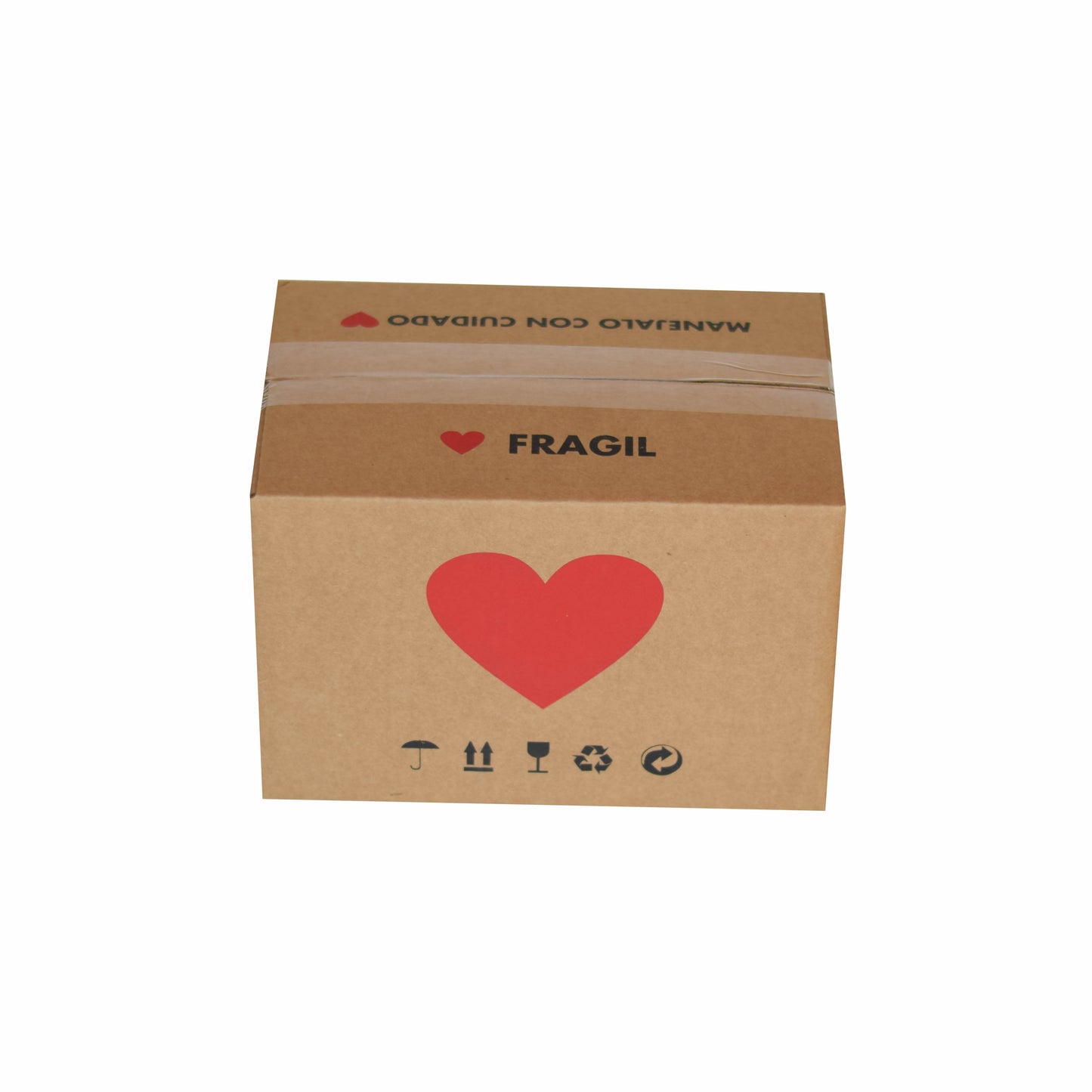 Caja Empaque Corazón.Paquete 25 Piezas