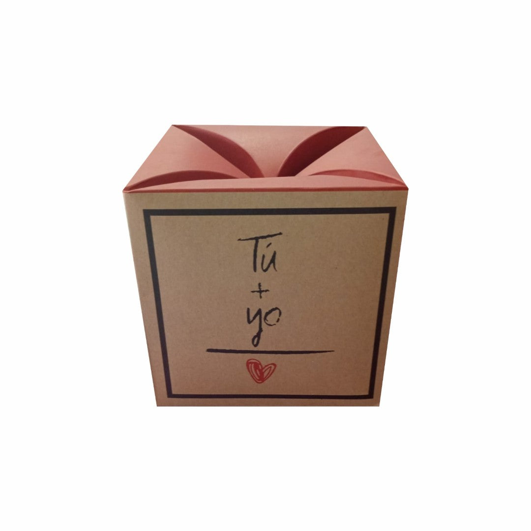 20 Caja Cubo Sorpresa Tu+Yo Med.21x21x21cm