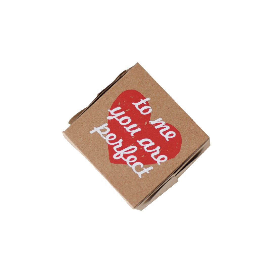 20 Caja Cubo Kraft Corazón Med.8.5x8.5x8.5cm