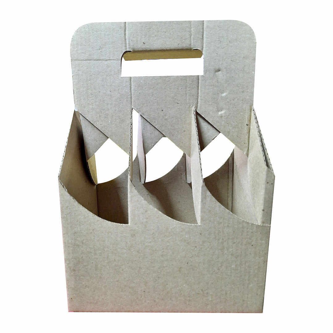 20 Caja Lonchera Six Micro Kraft Med. 18.5x12.5x19cm