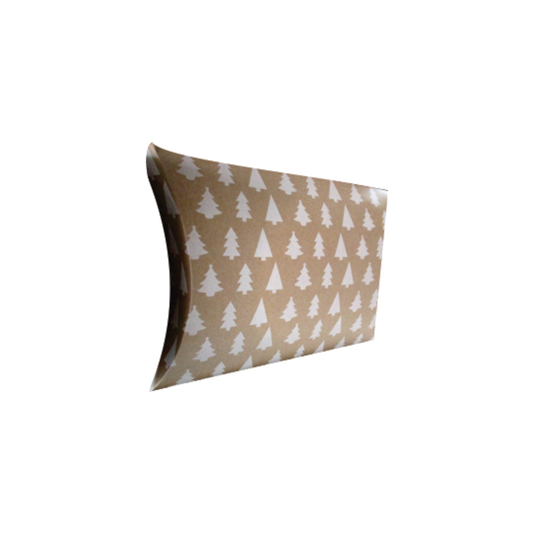 10 Caja tipo Almohada Grande Pino Blanco Med. 31x24x6cm