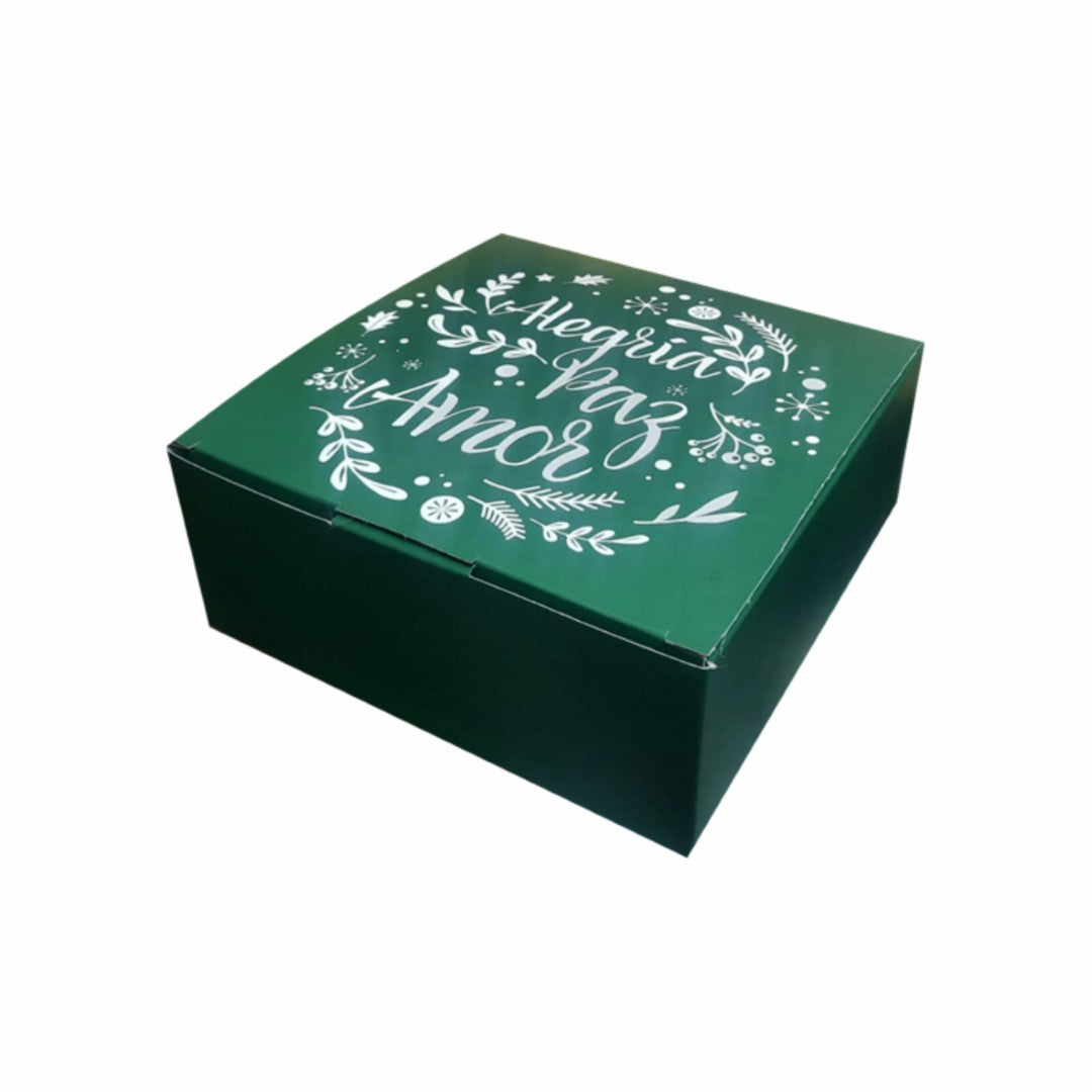10 Caja Alegría Paz y Amor Med. 20x20x8cm