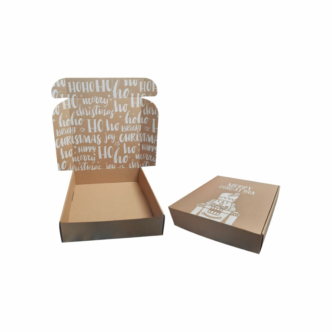 10 Caja Tipo Maletín Ho Ho Ho Med.32x32x8cm