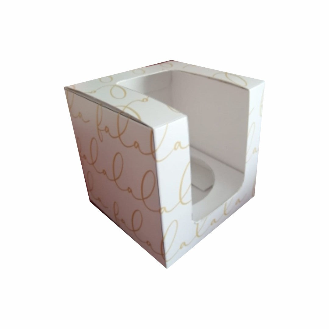 20 Caja para 1 Cupcake la la la Med. 9x9x9cm