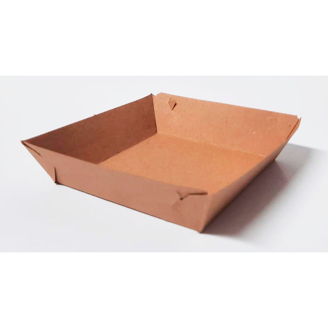 25 Charola para Hamburguesa Linner Med.11x11x3.5cm