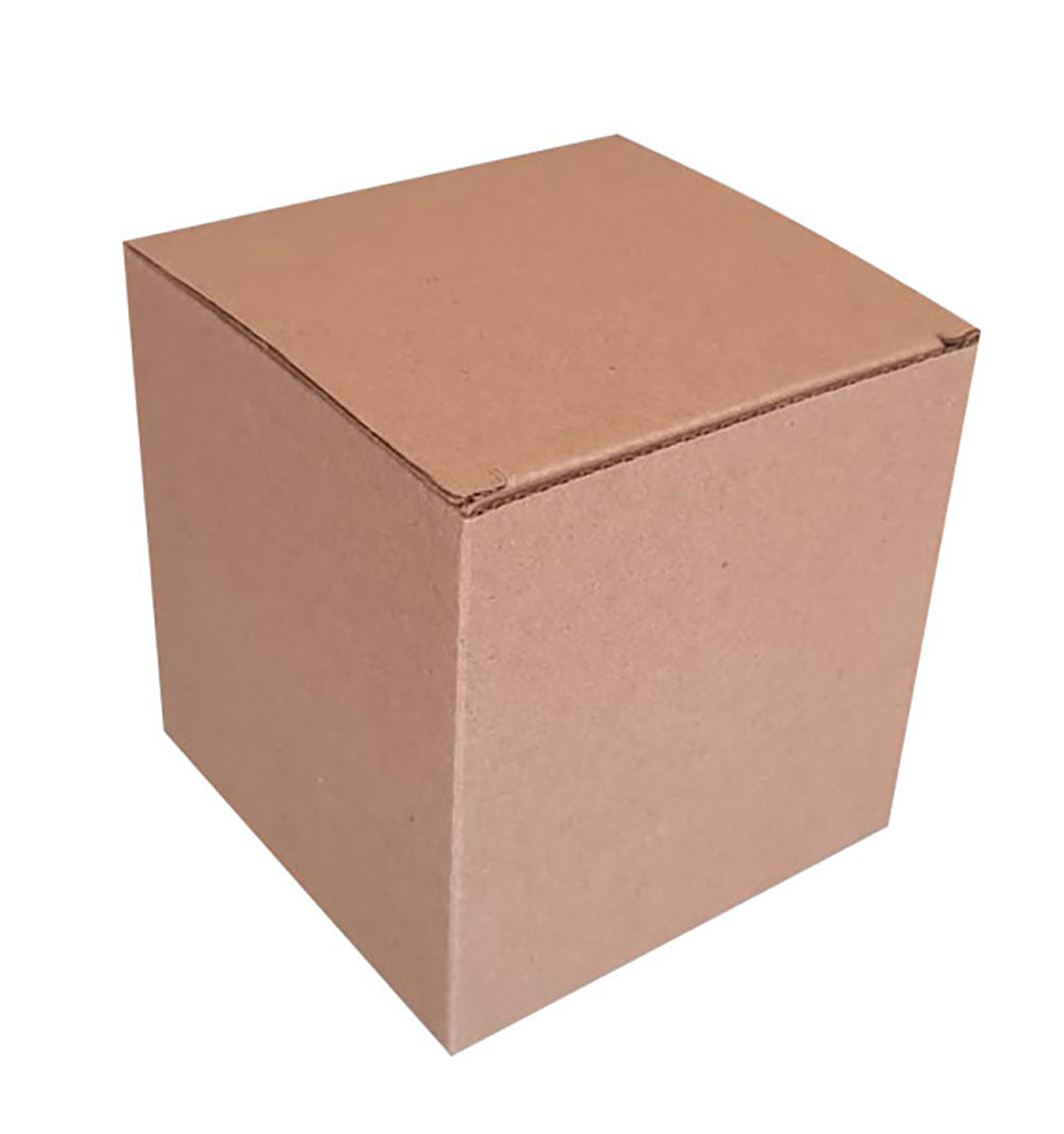 20 Caja Cubo Micro Kraft Med.10 X 10cm