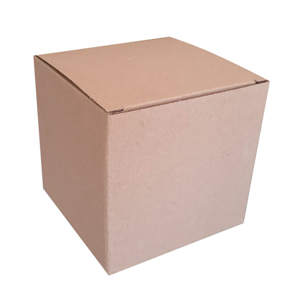 20 Caja Cubo Micro Kraft Med.15X15cm