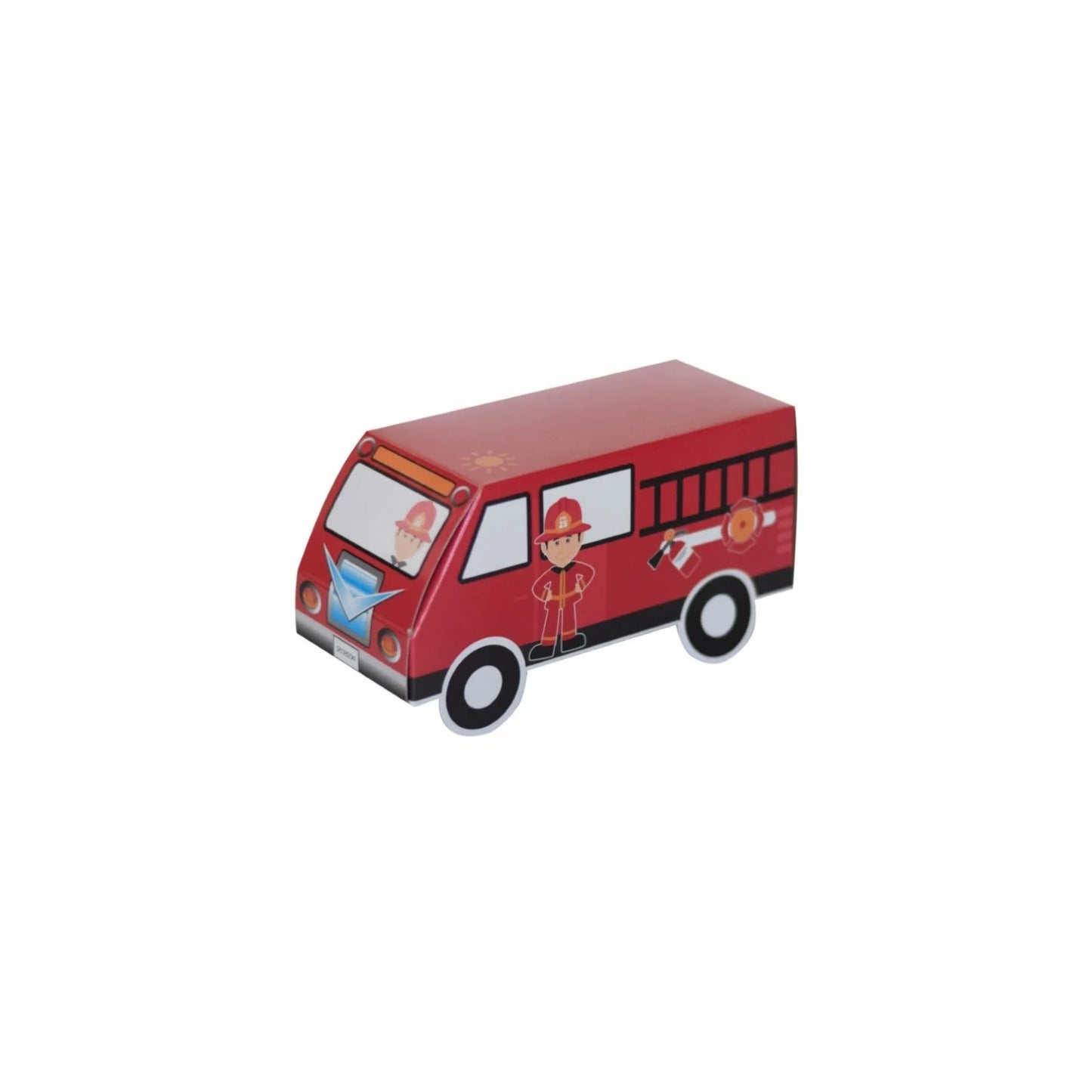 caja para bolos camion bombero