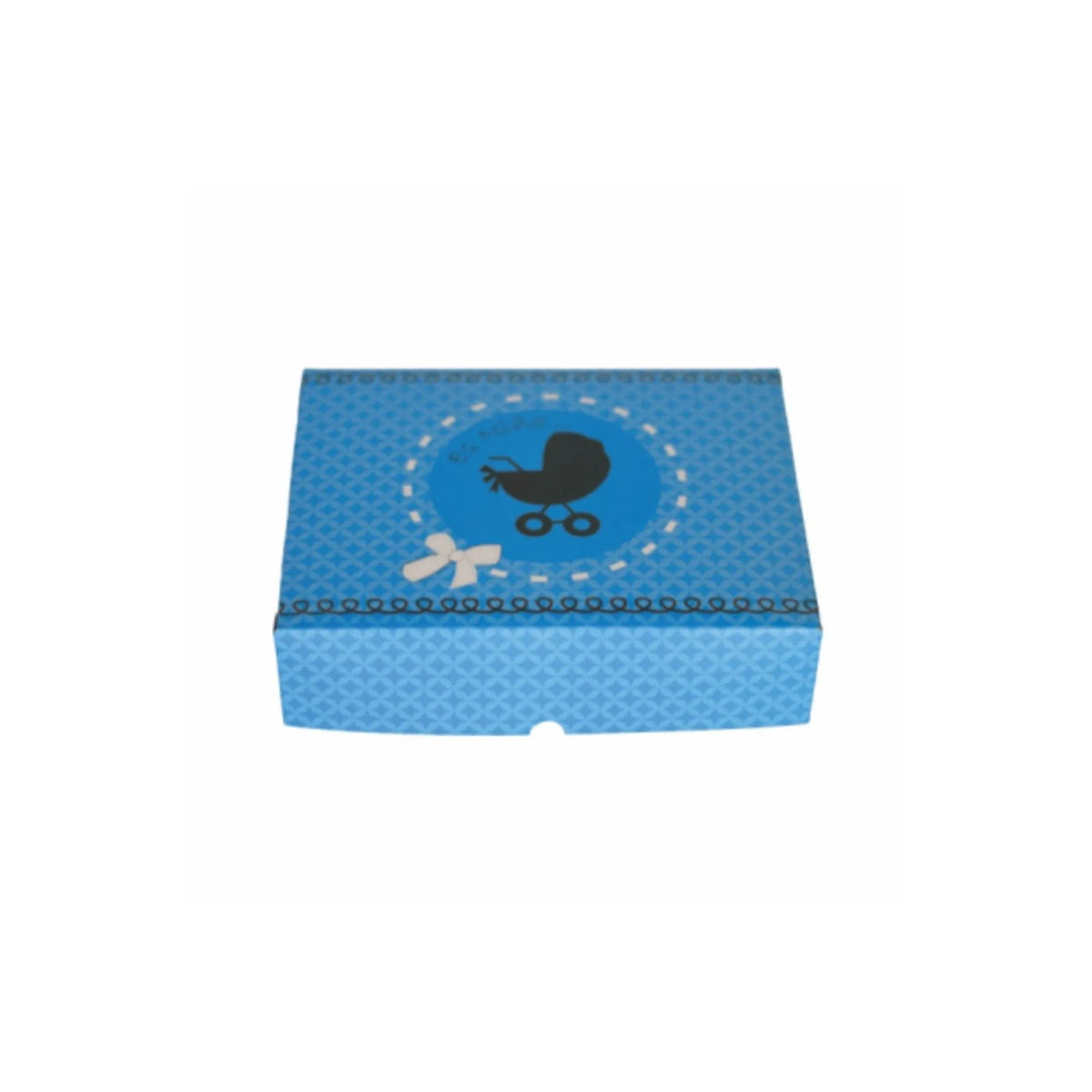 caja para regalo es niño azul