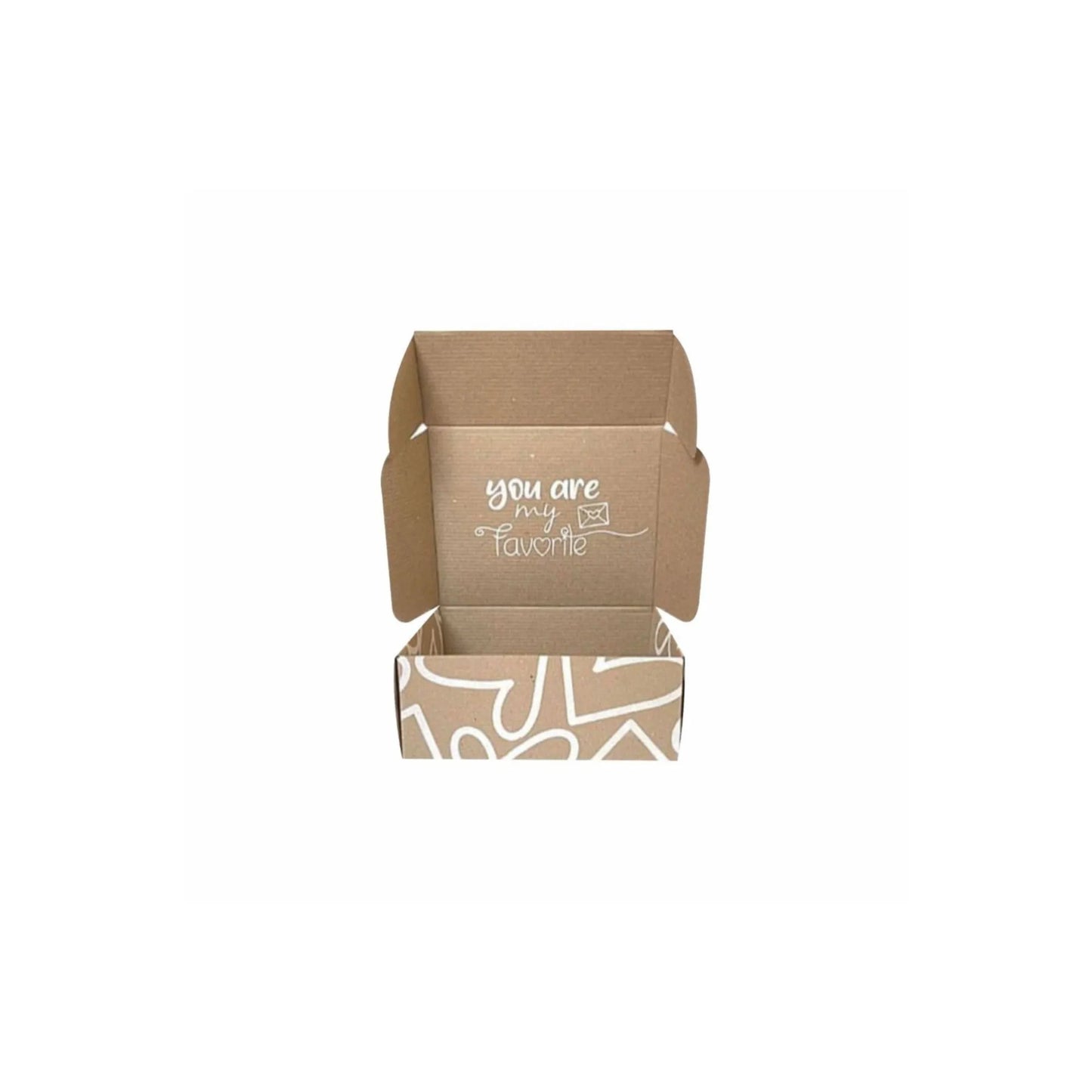 caja para regalo tipo maletin corazones blancos