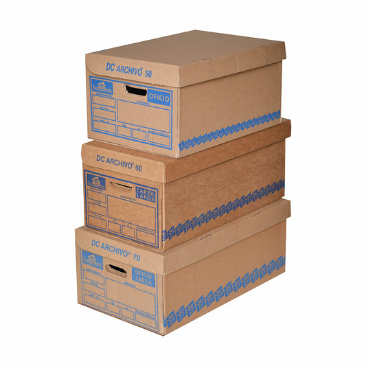 10 Caja DC Archivo 70 Med.60x35x25cm