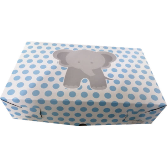 10 Caja ER 11 Elefante Azúl Med.35x21x9cm