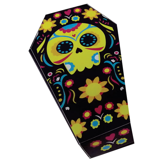20 Caja Ataúd Día de Muertos Med.15x8.5x4cm
