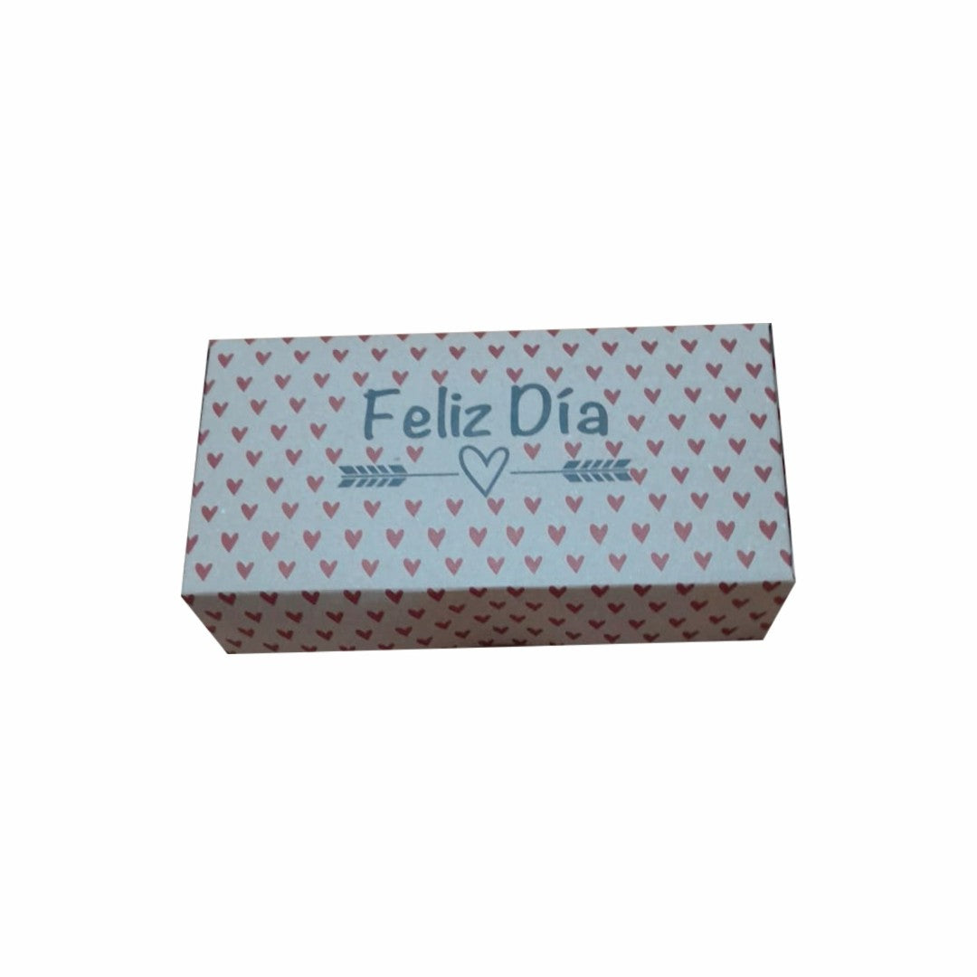 20 Caja Maletín Feliz Día De San Valentín Med.25x12.5x5cm
