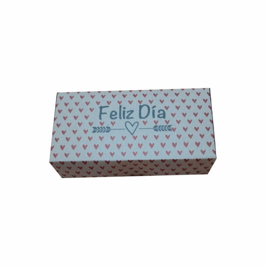 20 Caja Maletín Feliz Día De San Valentín Med.25x12.5x5cm