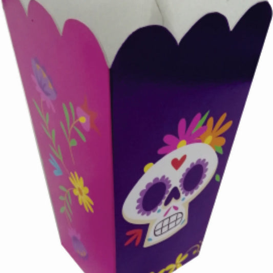 10 Caja Palomita Chica Día de Muertos Med.7.5x7.5x20cm