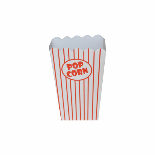 10 Caja Para Palomitas Chica Pop Corn Med.7.5x7.5x19cm