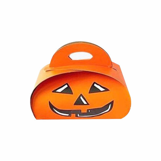 10 Caja Dulcera Halloween Calabaza Med.13x10x6cm