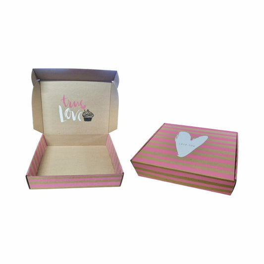 10 Caja Maletín Kraft Time Love Med.30x23x7cm