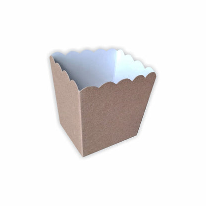 20 Caja Contenedor Amarillo Med. 7.5X7.5X9cm