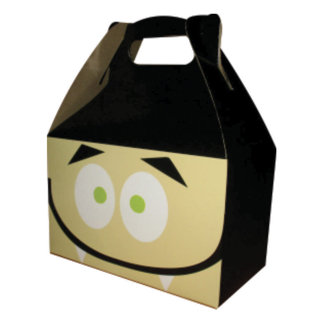 10 Caja Loncheras Halloween Calabaza Med.16x9x10cm