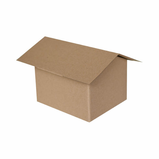 20 Caja Casita Micro Kraft Med. 18x15x11cm