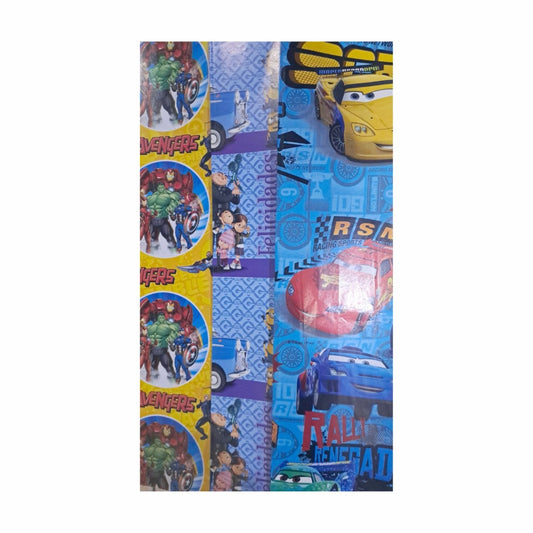 25 Pliegos de Papel para Regalo Personajes