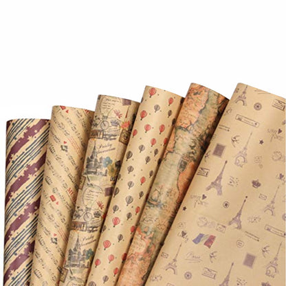 25 Pliegos de Papel para Regalo Personajes
