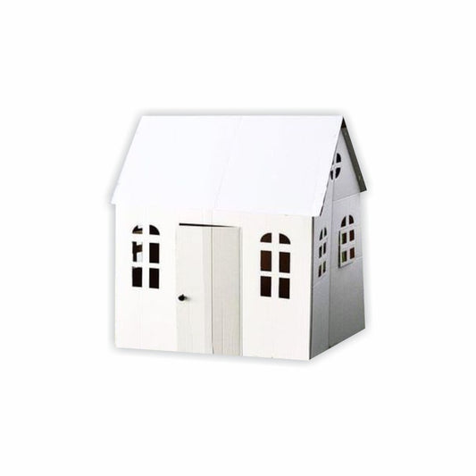 1 Casita blanca corrugada con Stickers Med.100x80x1.25cm