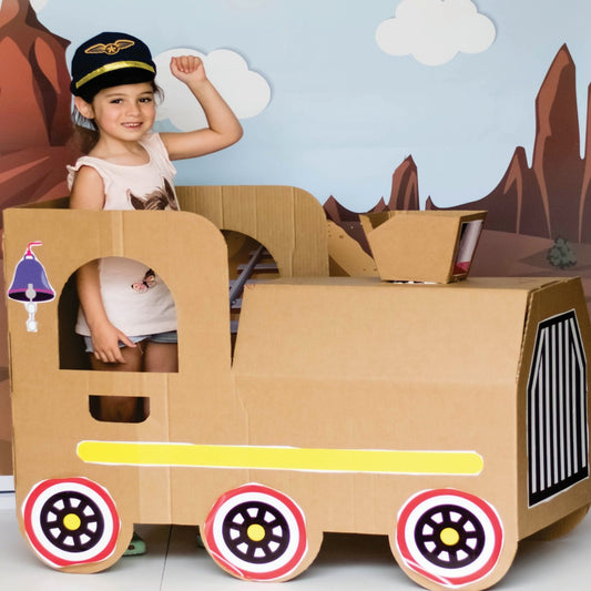 Tren en cartón corrugado (individual)