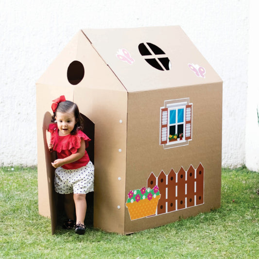 Mi casita en cartón corrugado (individual)