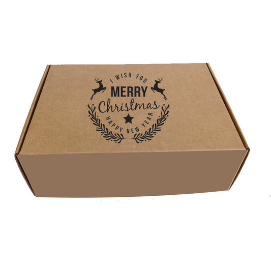10 Caja Maletín MK en cartón Navideño Merry Christmas Med.35x27x9cm