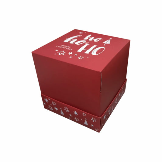 20 Caja Navideña Ho Ho Ho Med. 26x19x8cm