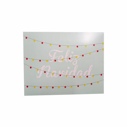 Caja Tipo Sobre Navideña Feliz Navidad