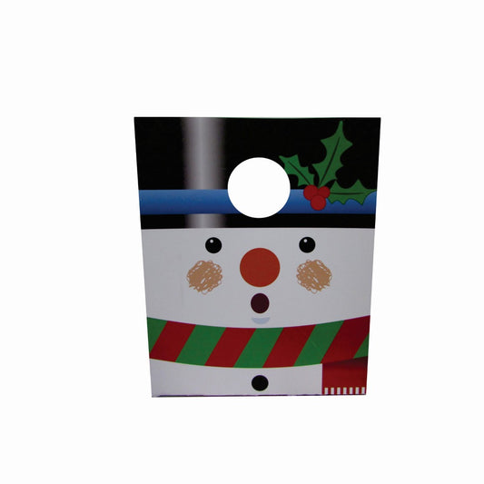 10 Bolsa Europa Navideña Mono de Nieve Med.22x10x30cm