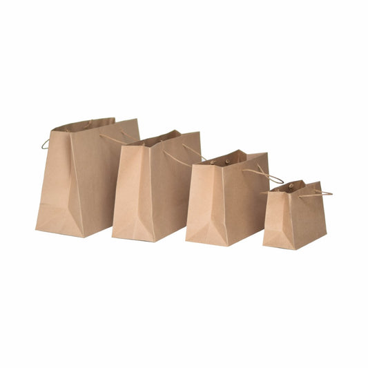 10 Bolsa Kraft Natural Horizontal Mini Med.13.5X5X9.5cm