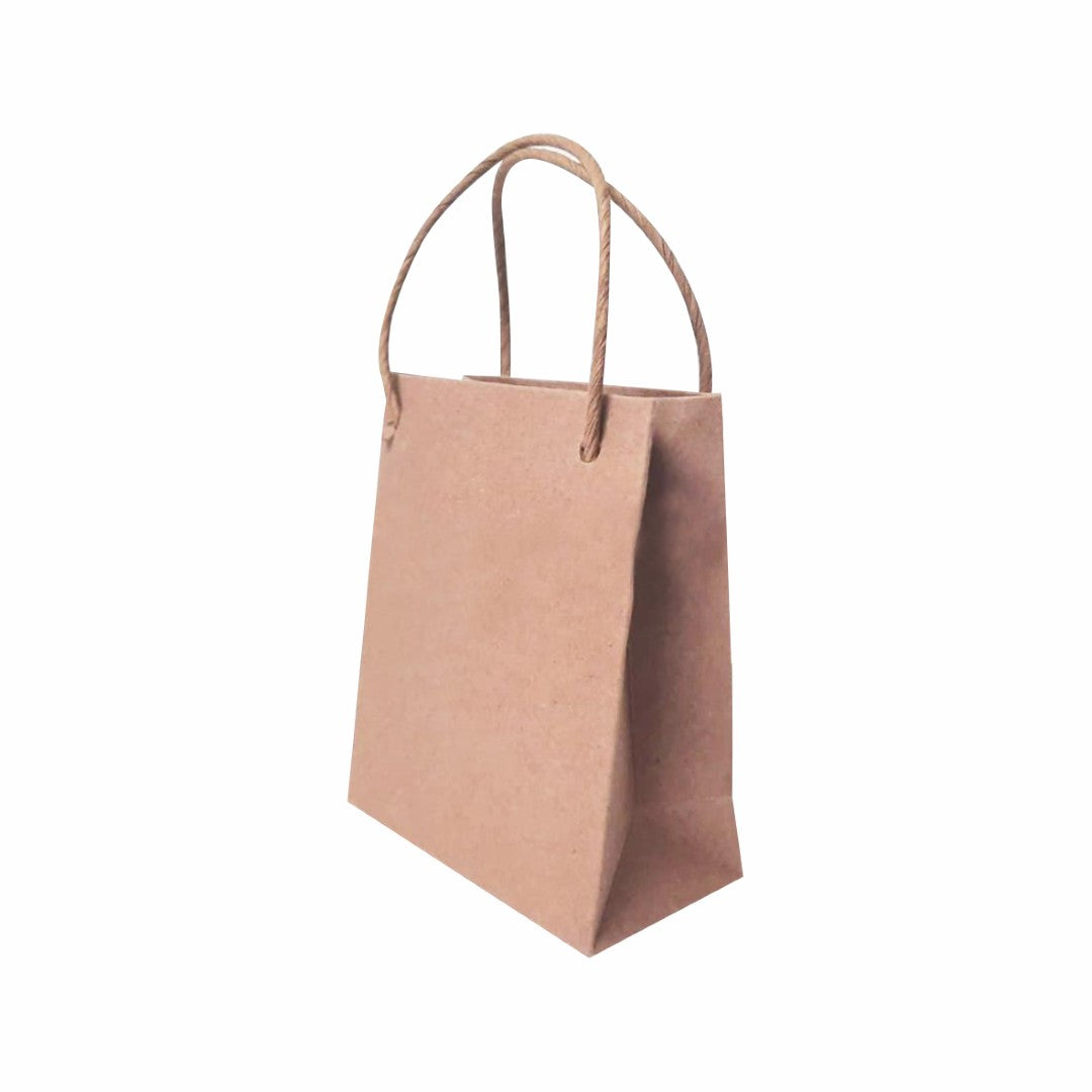 10 Bolsa Kraft Natural Horizontal Mini Med.13.5X5X9.5cm
