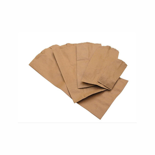 100 Bolsa estrasa # 6 Kraft Med.14.5x9.5x31.5cm