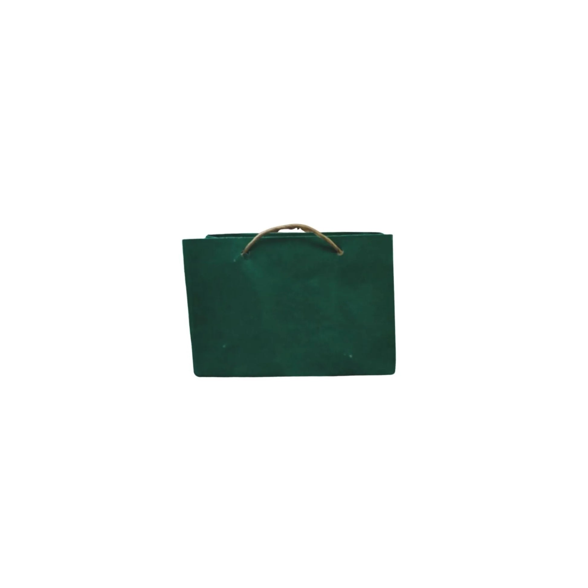 bolsa para regalo kraft verde horizontal 