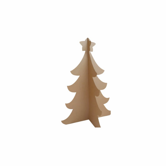 Árbol de cartón con Estrella Navideño